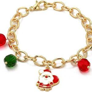 Christmas Santa Charm Bracelet